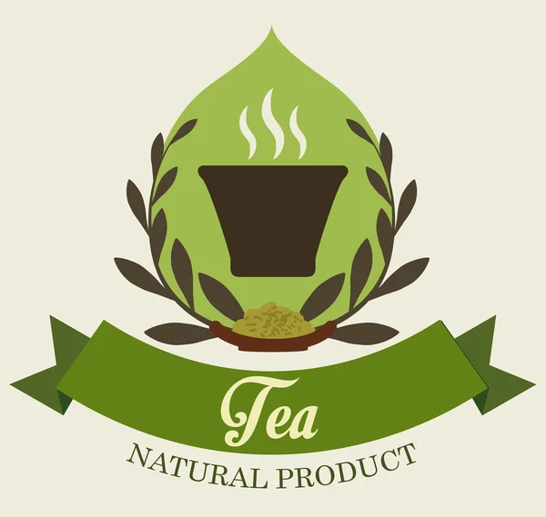 Tea time design — Stock vektor