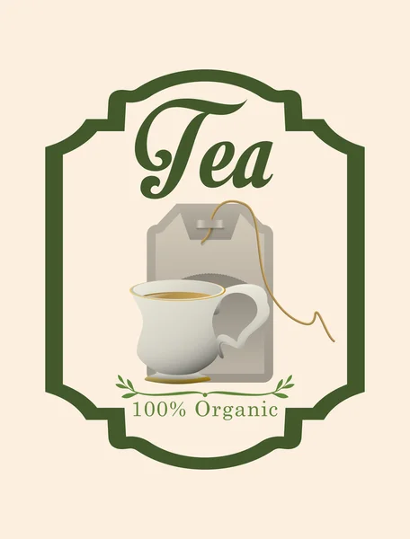 Tea time design — Stock vektor