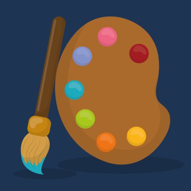 Palet sanat simgeler boya