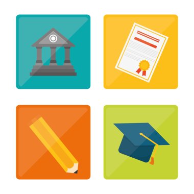 Eğitim ve e-Öğrenim simgeler