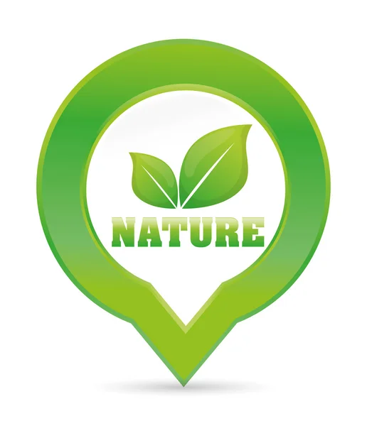 Go Green Ökologie Design — Stockvektor