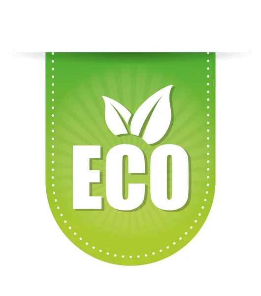 Go green ecology design — Stock Vector