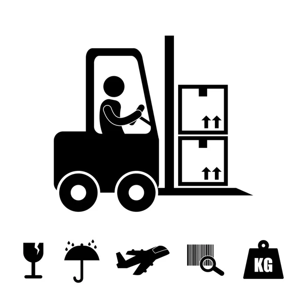 Logistics and delivery icons — Stock Vector