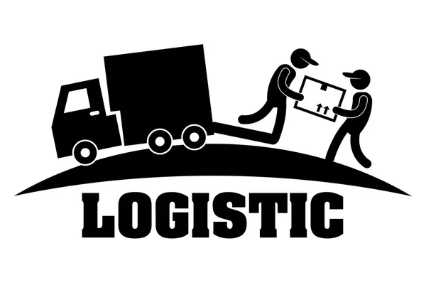 Logistika a rozvoz ikony — Stockový vektor