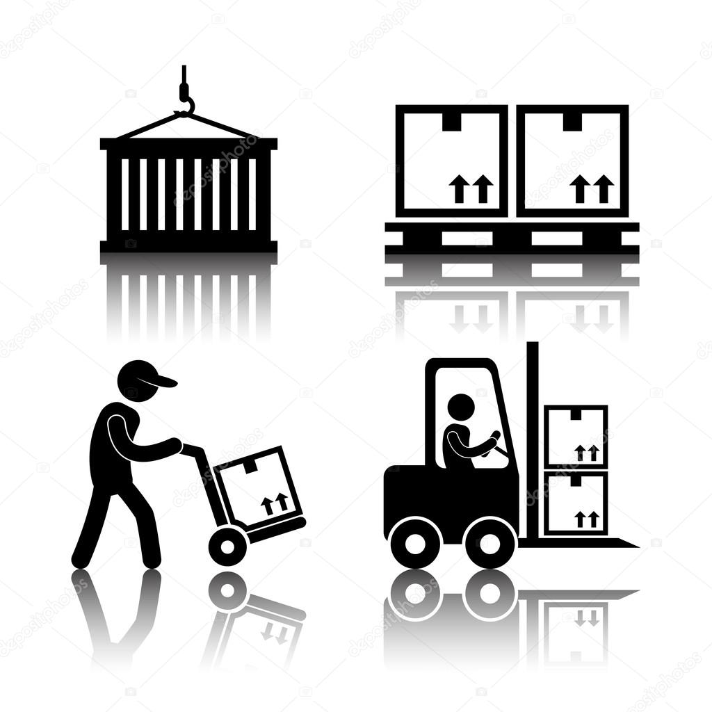 Logistics and delivery icons