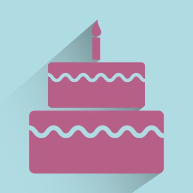 Doğum günü pastası ve tatlılar.