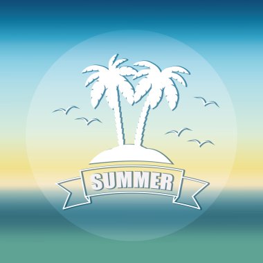 Güneş ve plaj simgeler