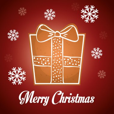 Neşeli Noel renkli kart grafik