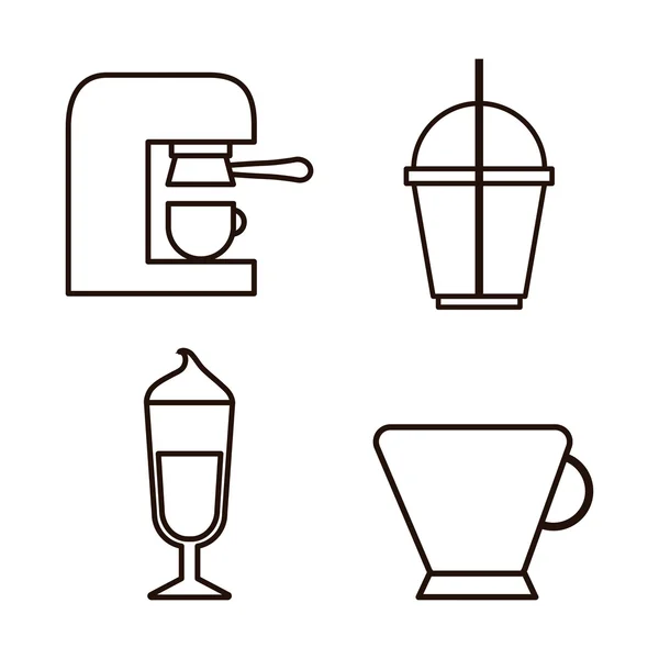 Дизайн кафе . — стоковый вектор