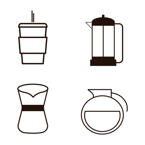 Diseño de la tienda de café . — Vector de stock