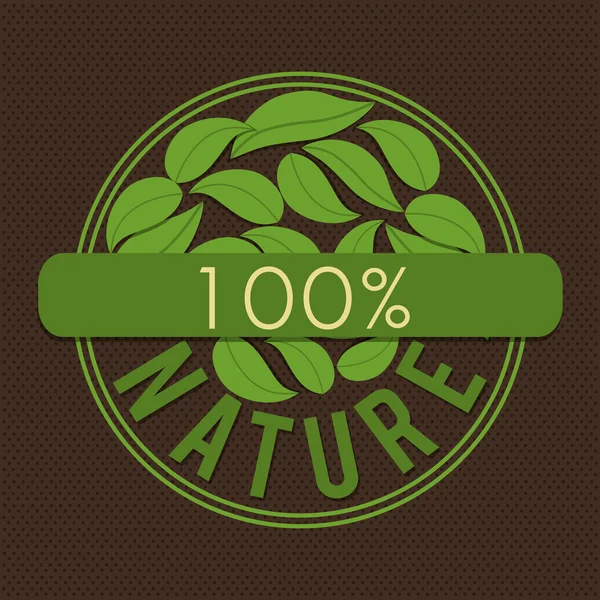 Label écologique vert — Image vectorielle