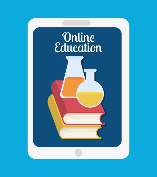 E-Öğrenim veya online eğitim — Stok Vektör