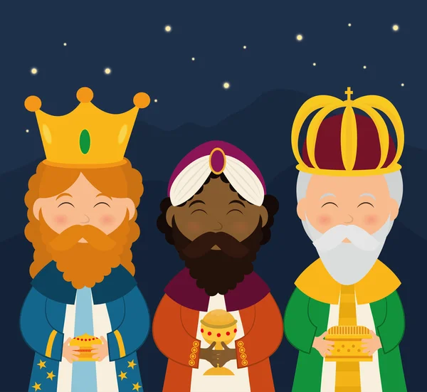 Navidad temporada dibujos animados diseño gráfico — Vector de stock