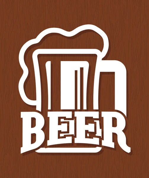 Cerveza de bar y alcohol — Vector de stock