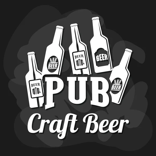 Cerveja pub e álcool —  Vetores de Stock