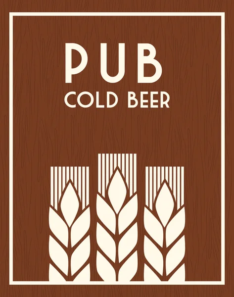 Pub bier en alcohol — Stockvector