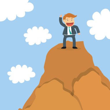 Başarılı insanlar tasarım karikatür