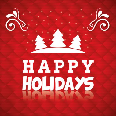 Mutlu bayramlar ve merry Noel kartı