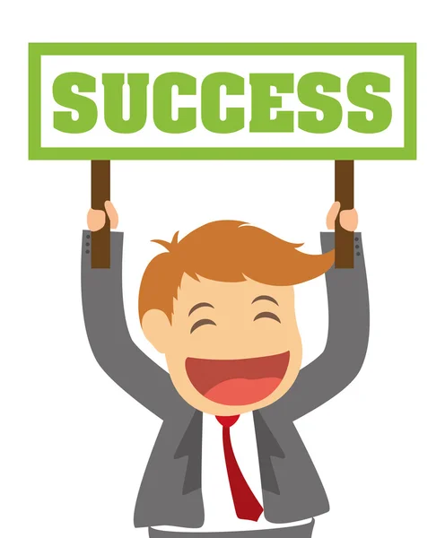 Success people cartoon design — Stock Vector