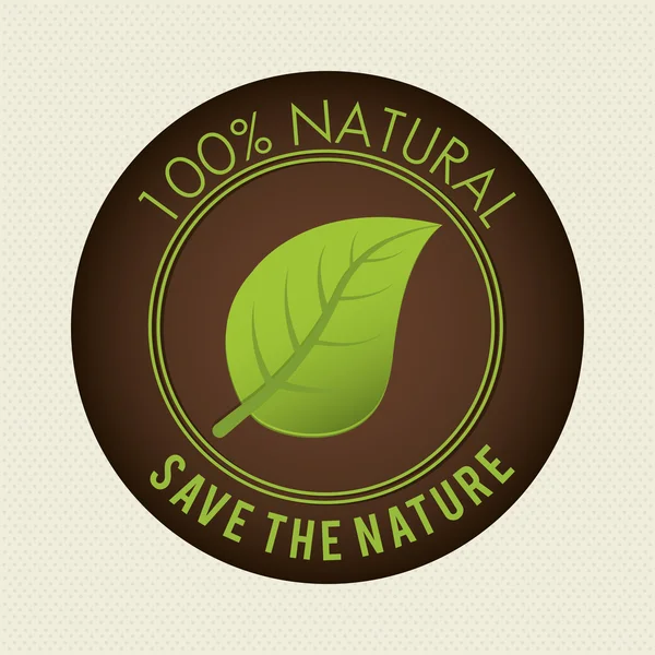 保存自然生态标签 — 图库矢量图片