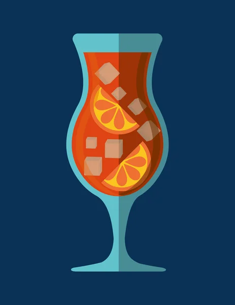 Cocktails cup glasontwerp — Stockvector