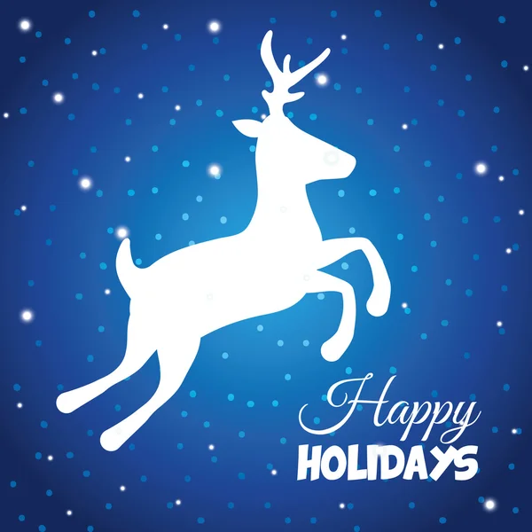 Boas festas e design de cartão de Natal feliz —  Vetores de Stock