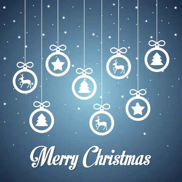 Felices fiestas y feliz diseño de tarjetas de Navidad — Vector de stock