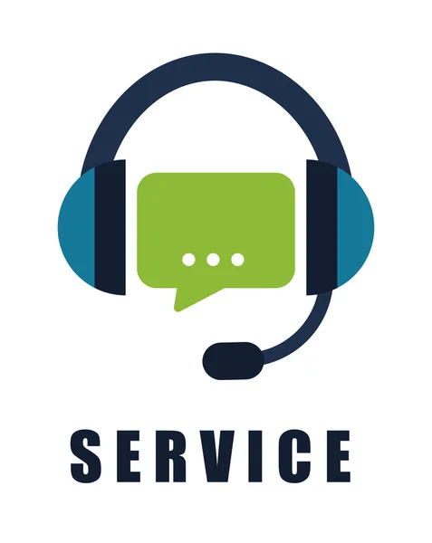 Customer service and call center — Stock Vector