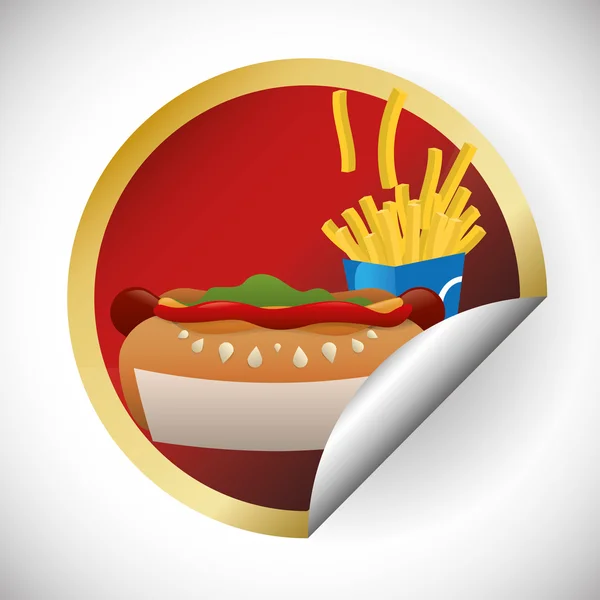 Diseño de comida rápida — Archivo Imágenes Vectoriales