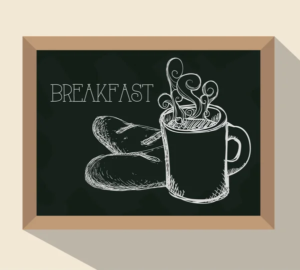 Breakfast food design — Stock Vector