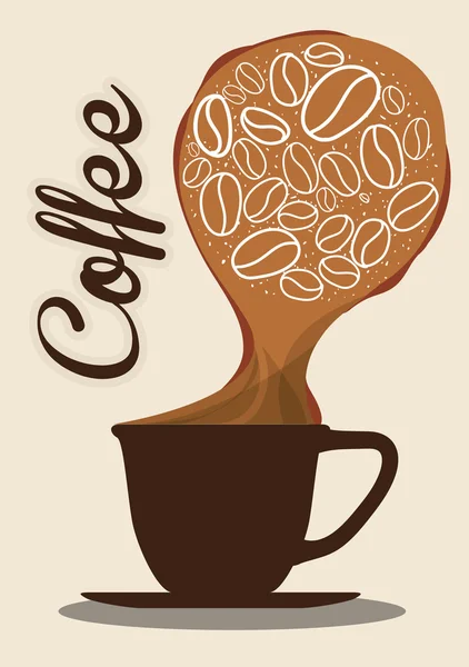 Design de café — Image vectorielle