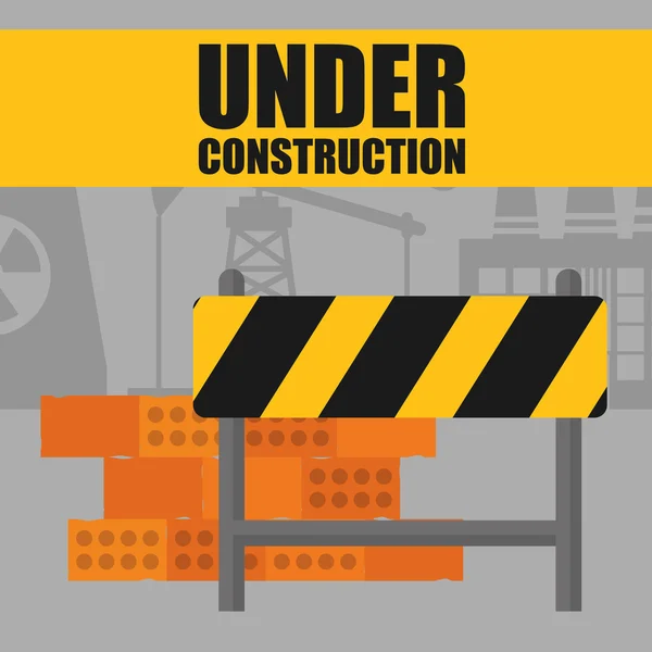 Under construction design — Stock Vector