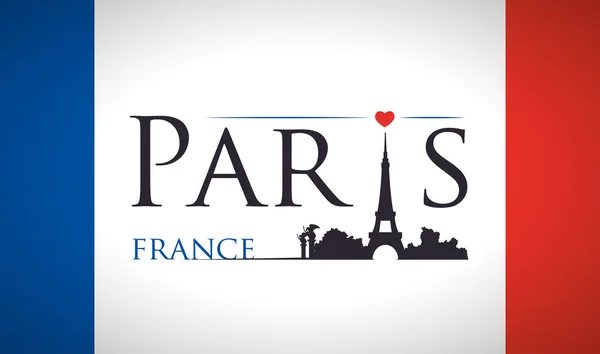Визначні пам'ятки Парижа дизайн — стоковий вектор