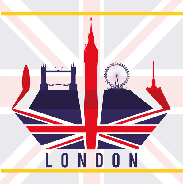 London Landmarks design — Stock Vector