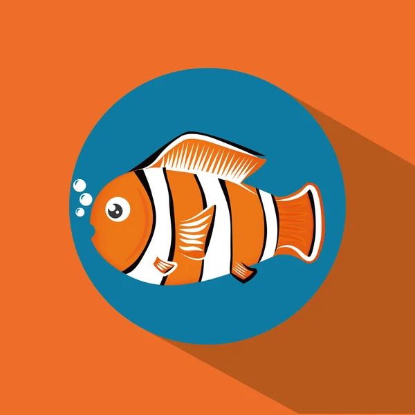 Fish figure design — Stock Vector