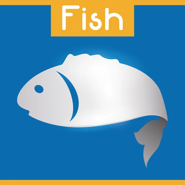 Fischfigurendesign — Stockvektor