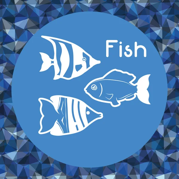 Fisk figur design — Stock vektor