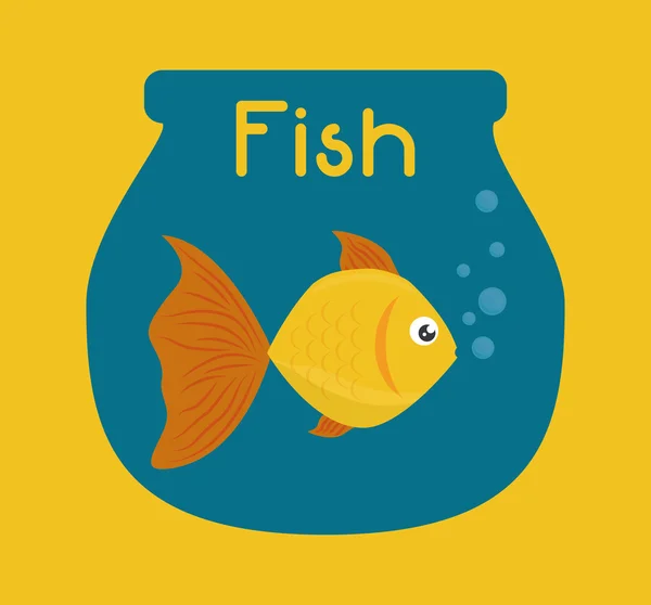 Fisk figur design — Stock vektor