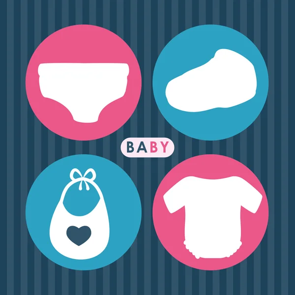 Baby Shower design — Stock Vector