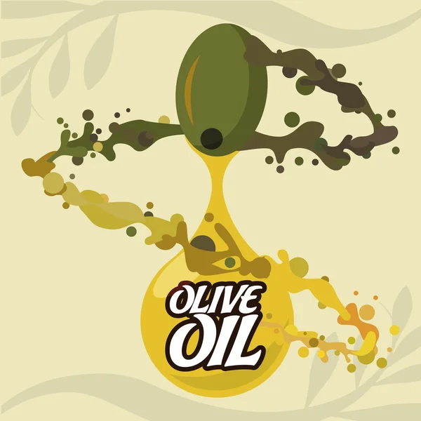 Progettazione olio d'oliva — Vettoriale Stock