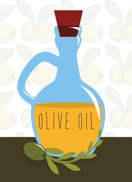 Diseño del aceite de oliva — Vector de stock