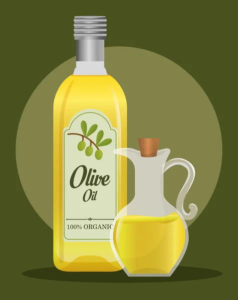 Diseño del aceite de oliva — Vector de stock