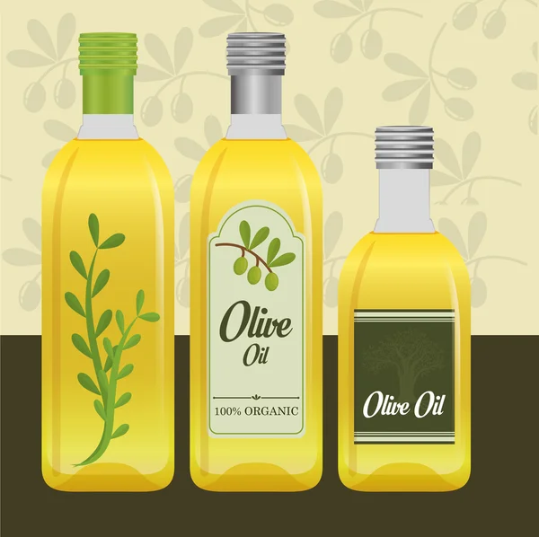 Diseño del aceite de oliva — Vector de stock