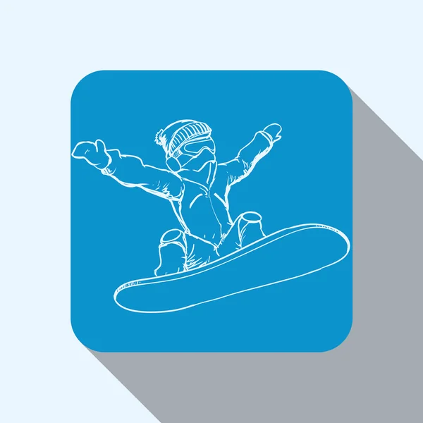 Wintersport ontwerp — Stockvector