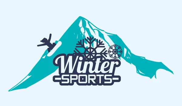 Diseño Winter Sport — Archivo Imágenes Vectoriales