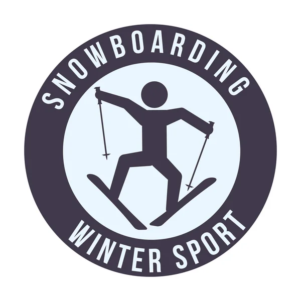 Diseño Winter Sport — Vector de stock