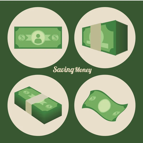 货币和投资 — 图库矢量图片