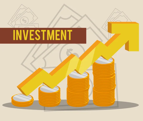 Argent et investissement — Image vectorielle