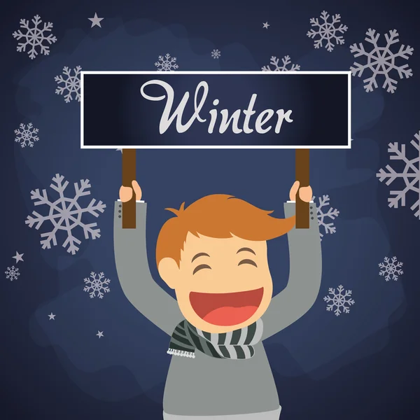 Зимний сезон — стоковый вектор