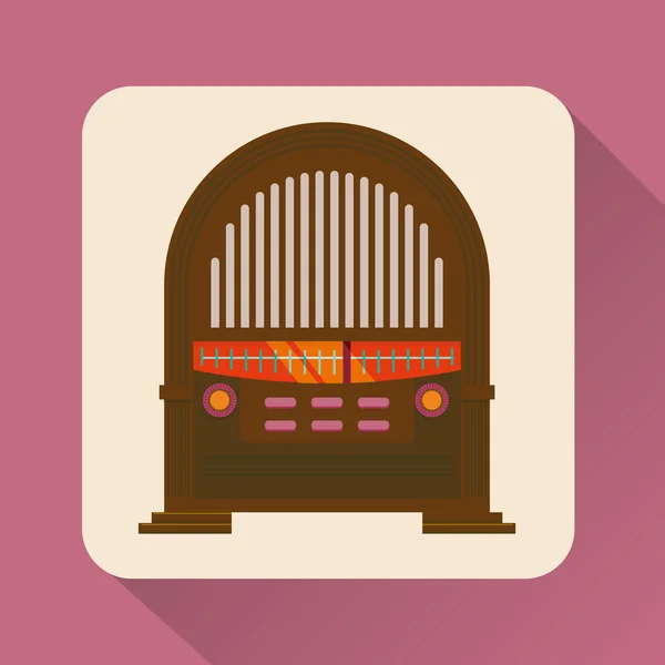 Diseño de icono de música — Archivo Imágenes Vectoriales